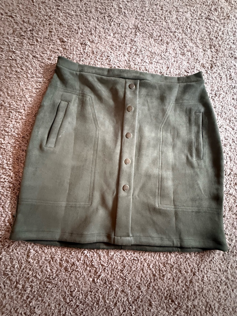 Women’s Olive Green Snap-Front Utility Jacket